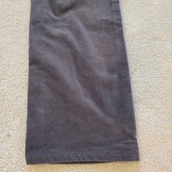 Talbots Gray Velveteen High Rise Pants Size 6 - Picture 7 of 11